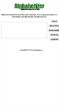 Mobile Screenshot of alphabetizer.org