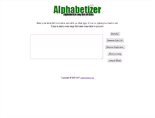 Tablet Screenshot of alphabetizer.org